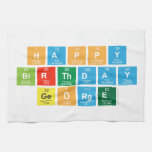 Happy
 Birthday
 George  Kitchen Towels