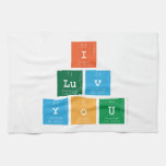 I 
 luv 
 You  Kitchen Towels