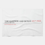 the hammer and sickle  Kitchen Towels