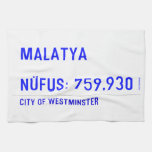 MALATYA  NÜFUS: 759.930  Kitchen Towels