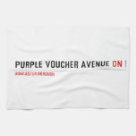 purple voucher avenue  Kitchen Towels