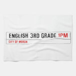 English 3rd grade  Kitchen Towels
