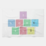 i
 love
 you  Kitchen Towels