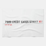 7800 Credit cards street  Kitchen Towels