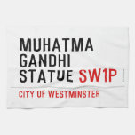muhatma gandhi statue  Kitchen Towels
