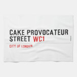 CAKE PROVOCATEUR  STREET  Kitchen Towels