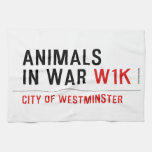 animals in war  Kitchen Towels