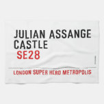 JULIAN ASSANGE CASTLE    Kitchen Towels