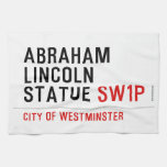 abraham lincoln statue  Kitchen Towels