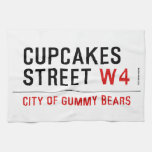 cupcakes Street  Kitchen Towels