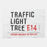 traffic light tree  Kitchen Towels
