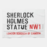 sherlock holmes statue  Kitchen Towels