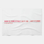 Rosh Is Peng Street  Kitchen Towels