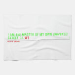 I am the master of my own universe! Street 34  Kitchen Towels