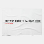 one way road to ratsille crib   Kitchen Towels