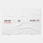 COLLEN.             KA.                 ATHINY  Kitchen Towels