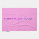 coral cresent  Kitchen Towels