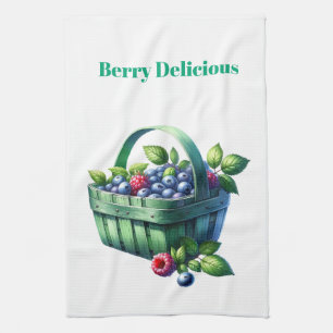 Kitchen Towels-Berry Basket Kitchen Towel