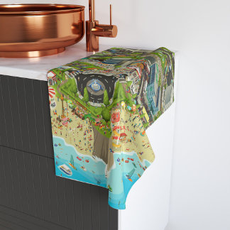 Kitchen Towels Colorful wespebeach