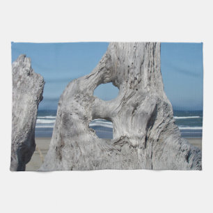 Kitchen Towels custom Ocean Waves Driftwood