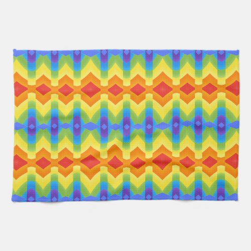 Kitchen Towels Multi color geometric elegan design