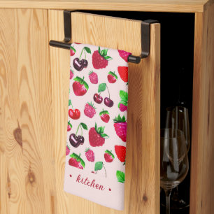 Kitchen Towels with bright juicy berry design