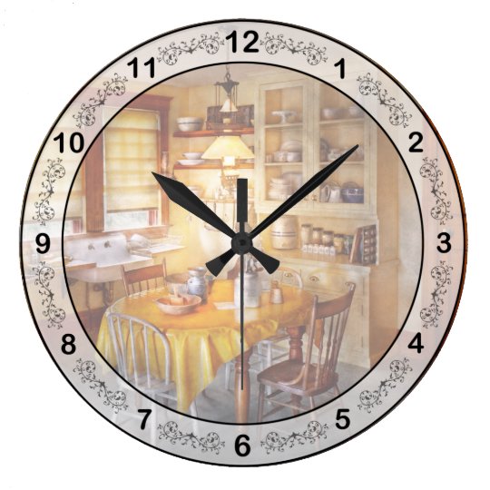 Kitchen Typical farm kitchen Large Clock