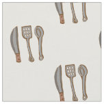 kitchen utencils fabric pattern