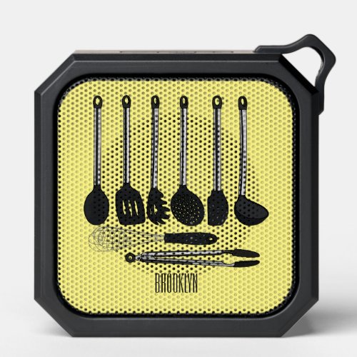 Kitchen utensil cartoon illustration  bluetooth speaker