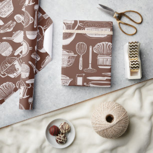 Kitchen Utensil Theme Wrapping Paper