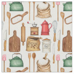 Kitchen Utensils And Essentials Fabric