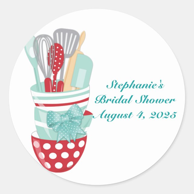 Kitchen Utensils Classic Round Sticker (Front)