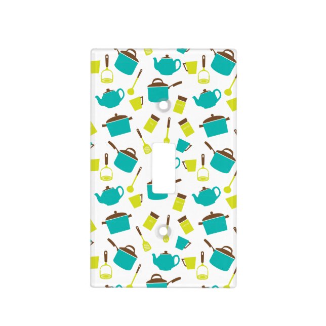 Kitchen Utensils, Cookware, Cutlery, Kitchenware Light Switch Cover (Front)