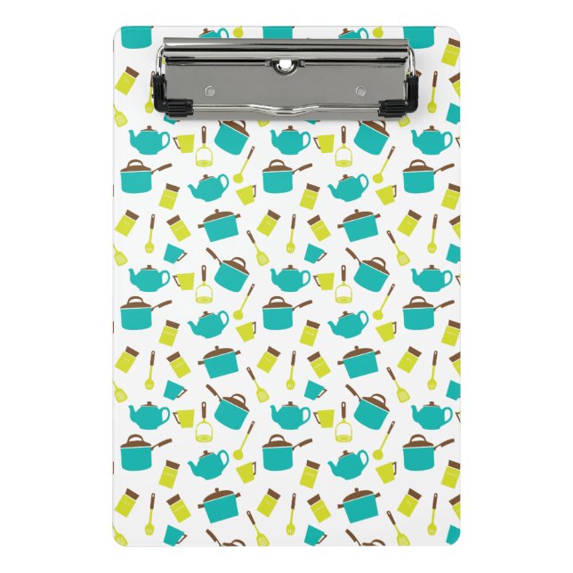 Kitchen Utensils, Cookware, Cutlery, Kitchenware Mini Clipboard (Front)