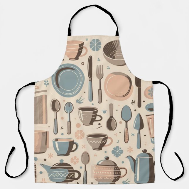 Kitchen Utensils Design Apron (Front)