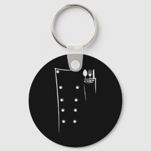 Kitchen Utensils Design Chef Culinary Outfit Keychain
