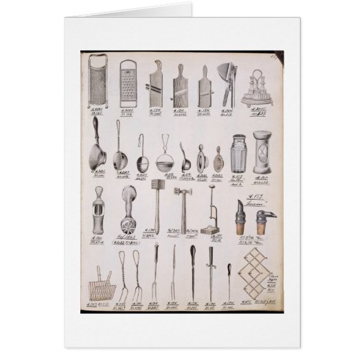 Kitchen utensils, from a trade catalogue of domest (Front)