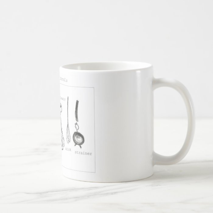 Kitchen utensils mugs