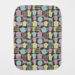 Kitchen Utensils Pattern 2 Baby Burp Cloth