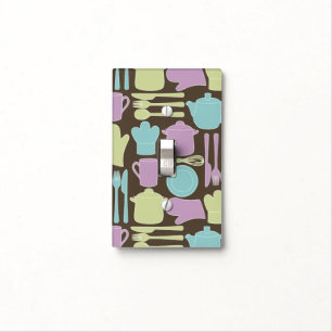 Kitchen Utensils Pattern 2 Light Switch Cover