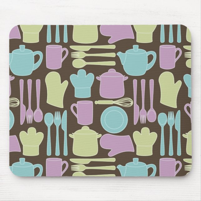 Kitchen Utensils Pattern 2 Mouse Pad (Front)