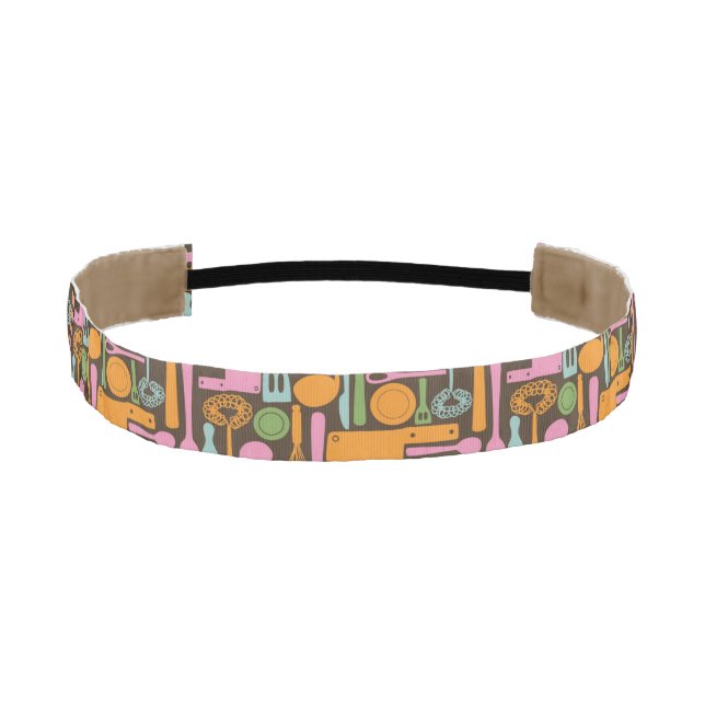 Kitchen Utensils Pattern 3 Athletic Headband (Front)