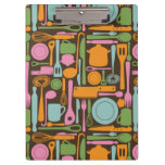 Kitchen Utensils Pattern 3 Clipboard