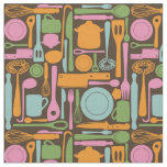 Kitchen Utensils Pattern 3 Fabric
