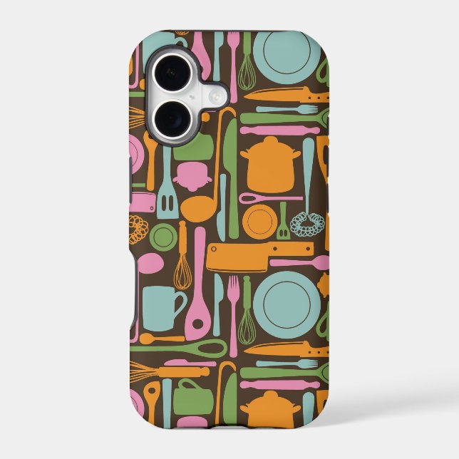 Kitchen Utensils Pattern 3 Iphone Case (Back)