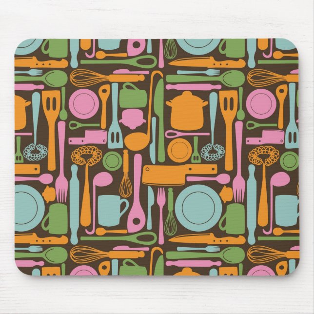 Kitchen Utensils Pattern 3 Mouse Pad (Front)