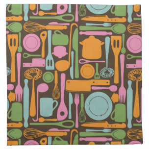 Kitchen Utensils Pattern 3 Napkin