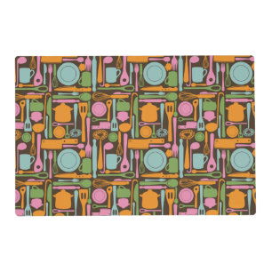 Kitchen Utensils Pattern 3 Placemat