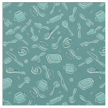 Kitchen Utensils Pattern Fabric