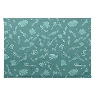 Kitchen Utensils Pattern Placemat